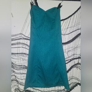 ✨️Idol Strapless Teal Dress✨️